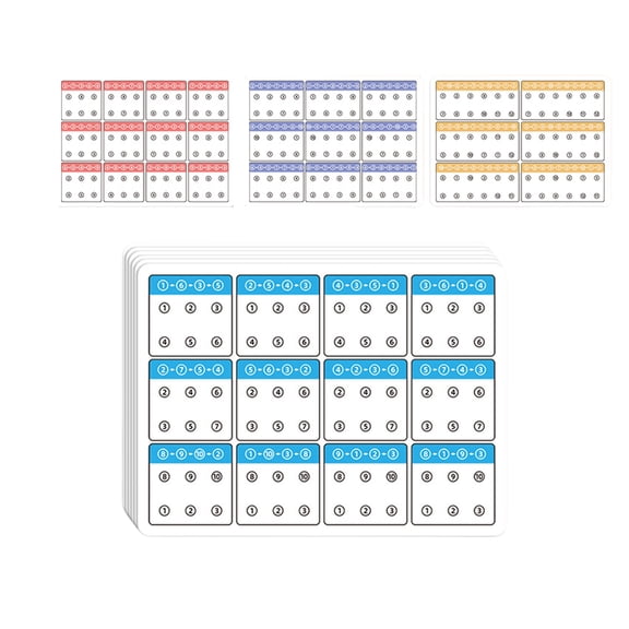 6 Pcs Multifunctional Preschool Concentration Cards Visual Tracking Training Cards For Visual Perception Skills