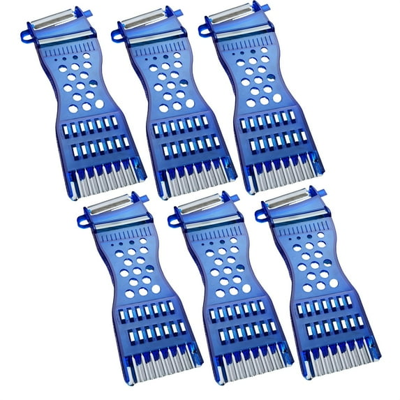 6 Pcs Multifunctional Vegetable Cutter and Grater, Plastic, Potato Shredder, Slicer, for Kitchen Prep, Salads, Garnishing, by IHXORA