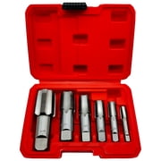 6 Pcs NPT Pipe Extractor Set, Thread Repair Plumbing Tools for Professional Plumber Compatible with Pipe Sizes 1/8 in / 0.05 cm to 1 in / 0.39 cm