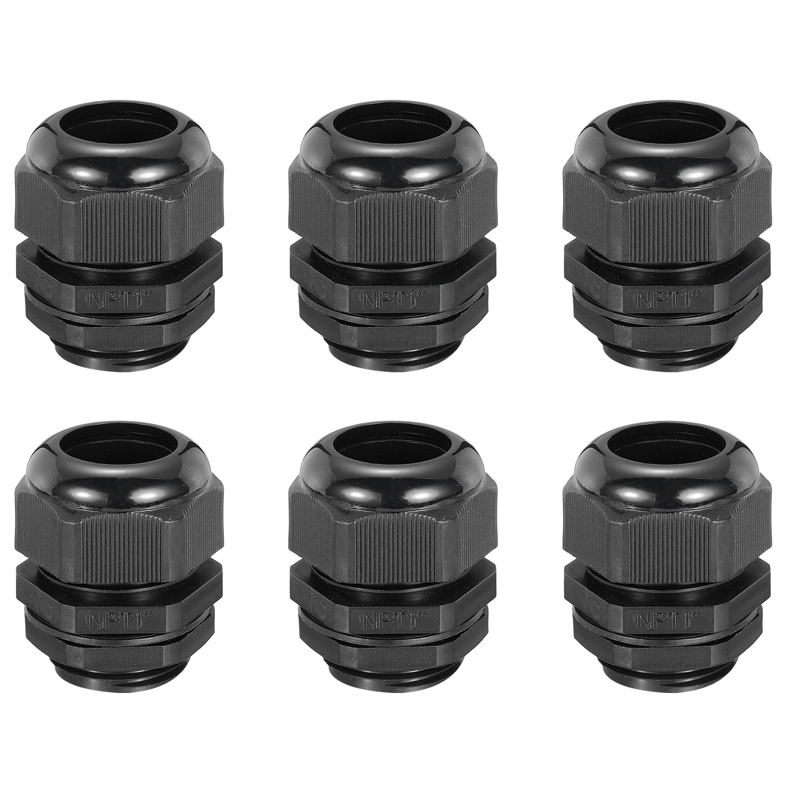 Lot De 20 Presse-étoupes étanches NPT 1" - Raccord Réglable Pour Câbles 18-25mm, Noir Nylon, Neuf