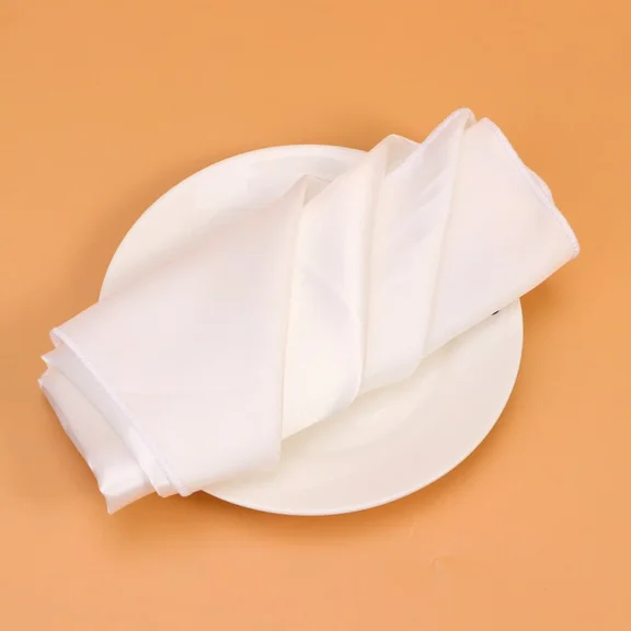 6 Pcs Napkin Banquet Dinner Party Square Placemat Solid Color Cloth