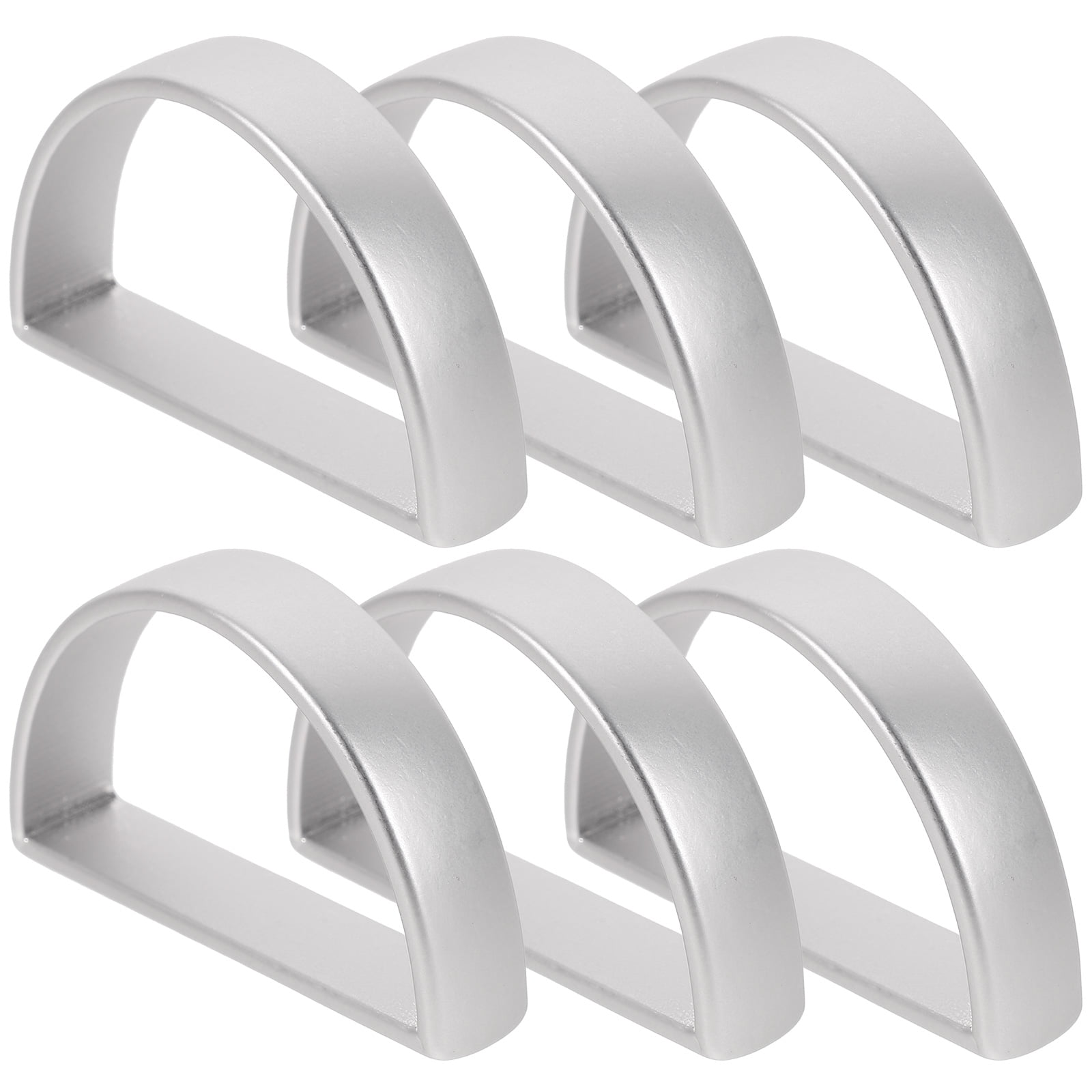6 Pcs Napkin Holder Wedding Decorative Ring Dumb Silver European and American The Decorations