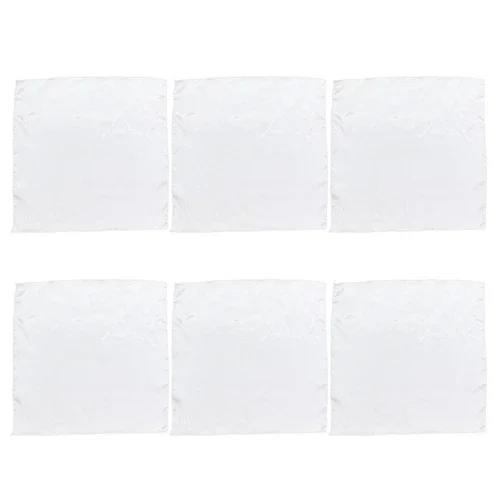 6 Pcs Napkin Placement Mats For Dining Table Cloth Men'S Square Placemat