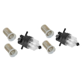 6 Pcs New 130306380 One Fuel Filter Assembly and Two Extra Filter Elements for Truck 400 Series Engine,2 x fuel filter 4 x filter elements,black