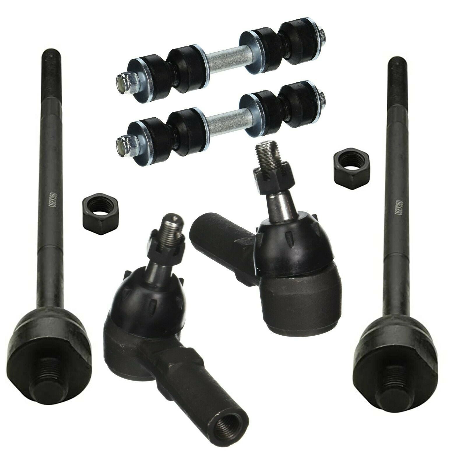 6 Pcs New Suspension Tie Rod Ends Inner & Outer + Front Sway Bar Links Left Right Fits select: 2000-2005 BUICK LESABRE, 2006-2011 BUICK LUCERNE