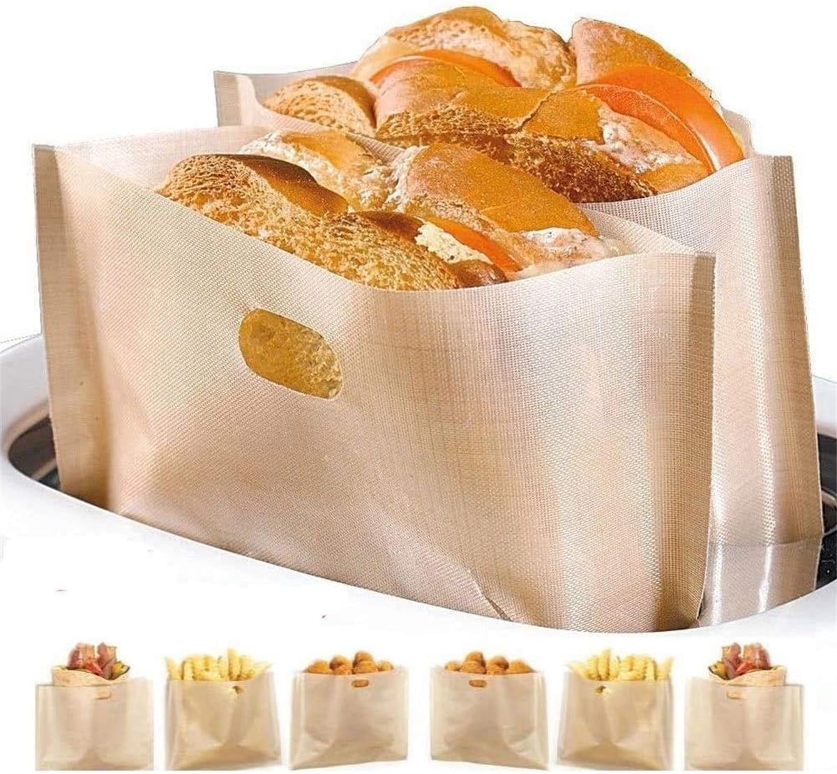 A5 Antihaft-Toasterbeutel Set – 3 Größen, Hitzebeständig Bis 260 °C