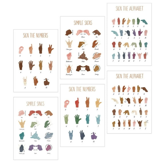 Hytrove Classroom Wall Decorations Assorted Colors 6 Pieces for Learners and Office Use