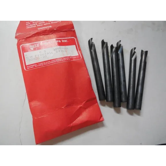 6 Pcs Nytd Industries 8Mm Metric M8 Hss Sheet Metal Body Fishtail Drills Bits