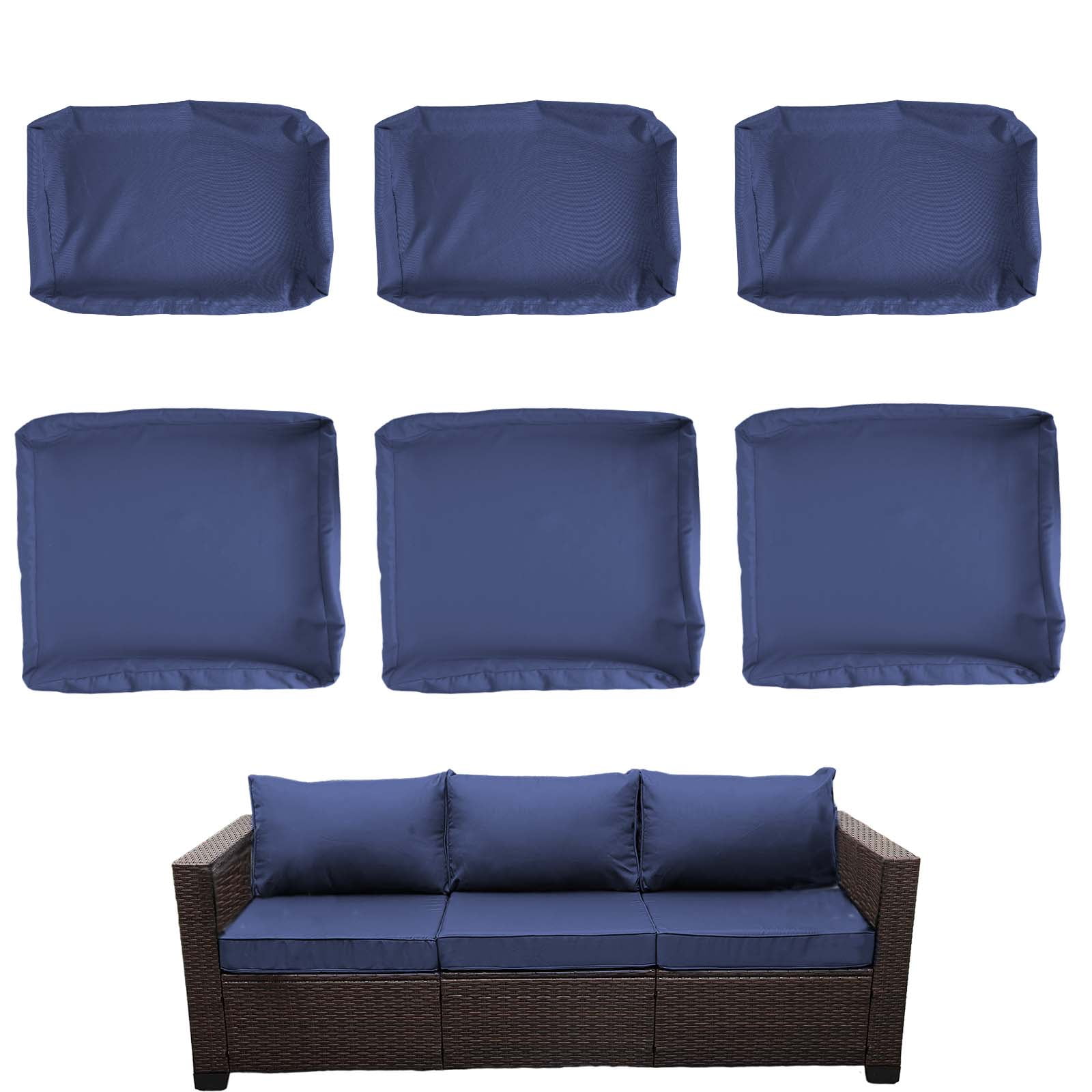 6 Pcs Outdoor Cushion Covers Outdoor Patio Cushions Covers Replacement