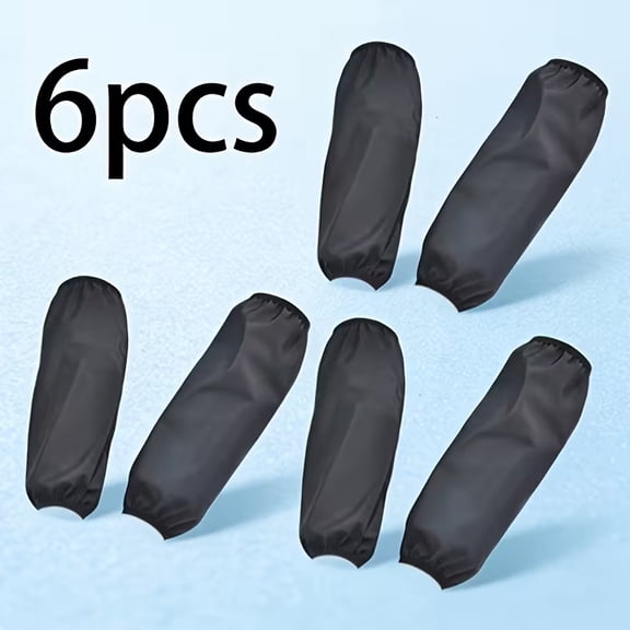 6 Pcs PVC Arm Sleeves for Kitchen Cleaning Art Durable Stain Protection Arm Covers for Chefs, Cleaners, Artists