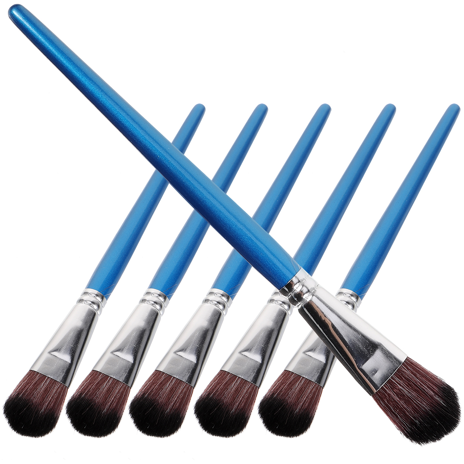 Set De 7 Pinceles Mop Para Pintura Acrílica - Cerdas Suaves, Mangos Ergonómicos De Madera, Ideal Para Acuarela Y óleo