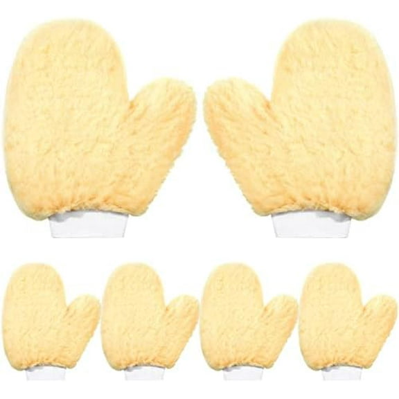 6 Pcs Paint Mitt Gloves for Painting Railing Pipe Fence with Thumb,painters Mitt Dusting Gloves Deck Stain Applicator for Cleaning