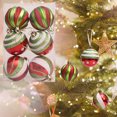 thumbnail image 1 of Sahpxhe 6 Pcs Painted Matte Christmas Balls Christmas Tree Ornaments, Exquisite Christmas Ball Pendants for Christmas Decorations 2.36 Inch Multicolor, 1 of 8