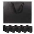 thumbnail image 1 of SHOWERORO Paper Bags Black Paper 6Pcs Simple Design, 1 of 6