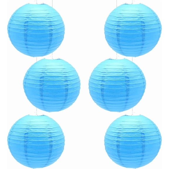 6 Pcs Paper Lanterns 12-Inch Green Chinese Japanese Round Hanging Decoration Paper Lanterns for Halloween Wedding Birthday Paper Lanterns Party Decorations