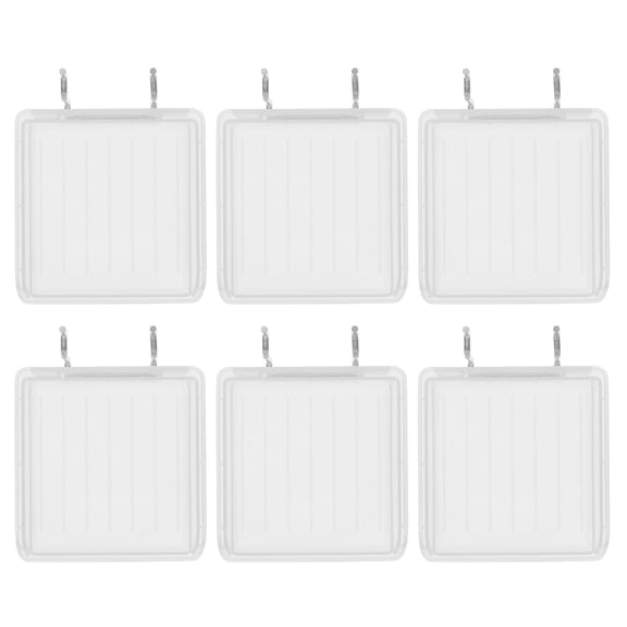 Homoyoyo Pegboard Storage Box Transparent ABS 6Pcs 4.2X3.1X1.9In