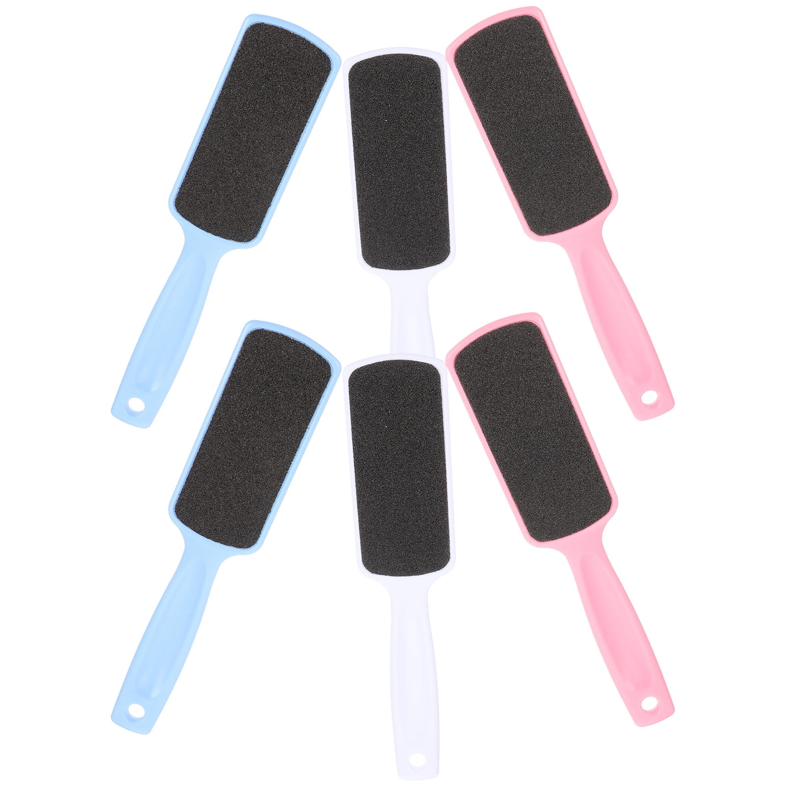 6 Pcs Pedicure Tools for Feet Scrubber Professional Podiatry Podiology Hand Held Grater Foot Remover Heel