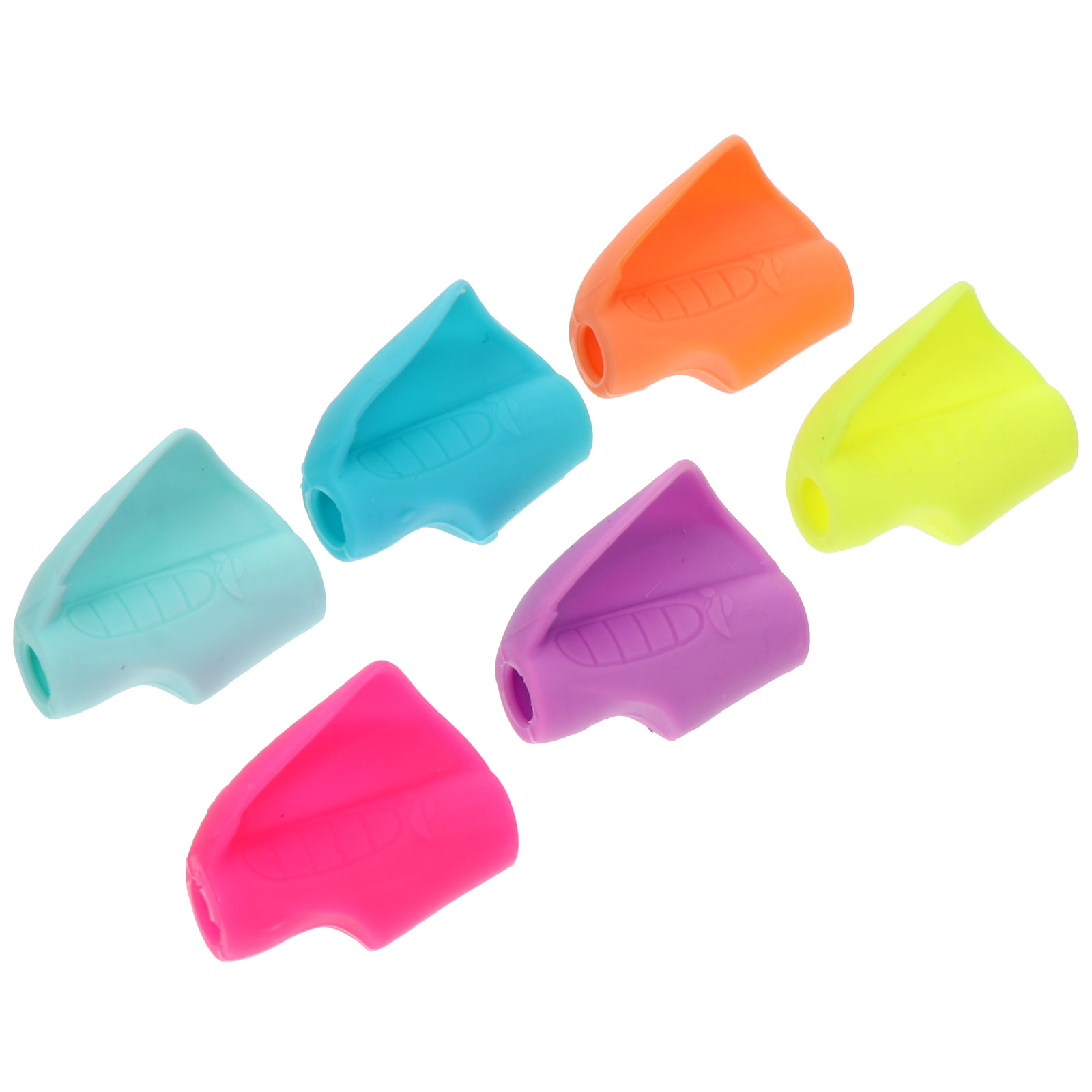 6 Pcs Pen Case Corrector Pupils Children Pencil Holder Writing Posture Correction Device Silica