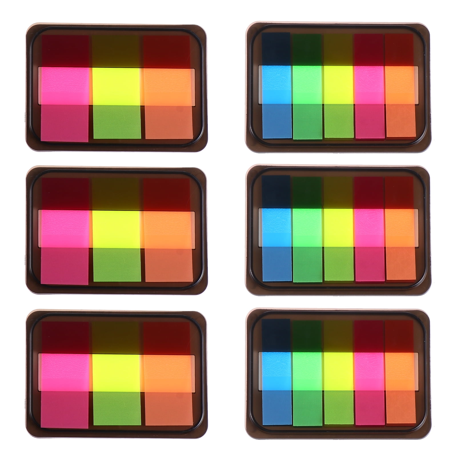 6 Pcs Pet Postit Office Index Tabs Stickers Folder School+supplies