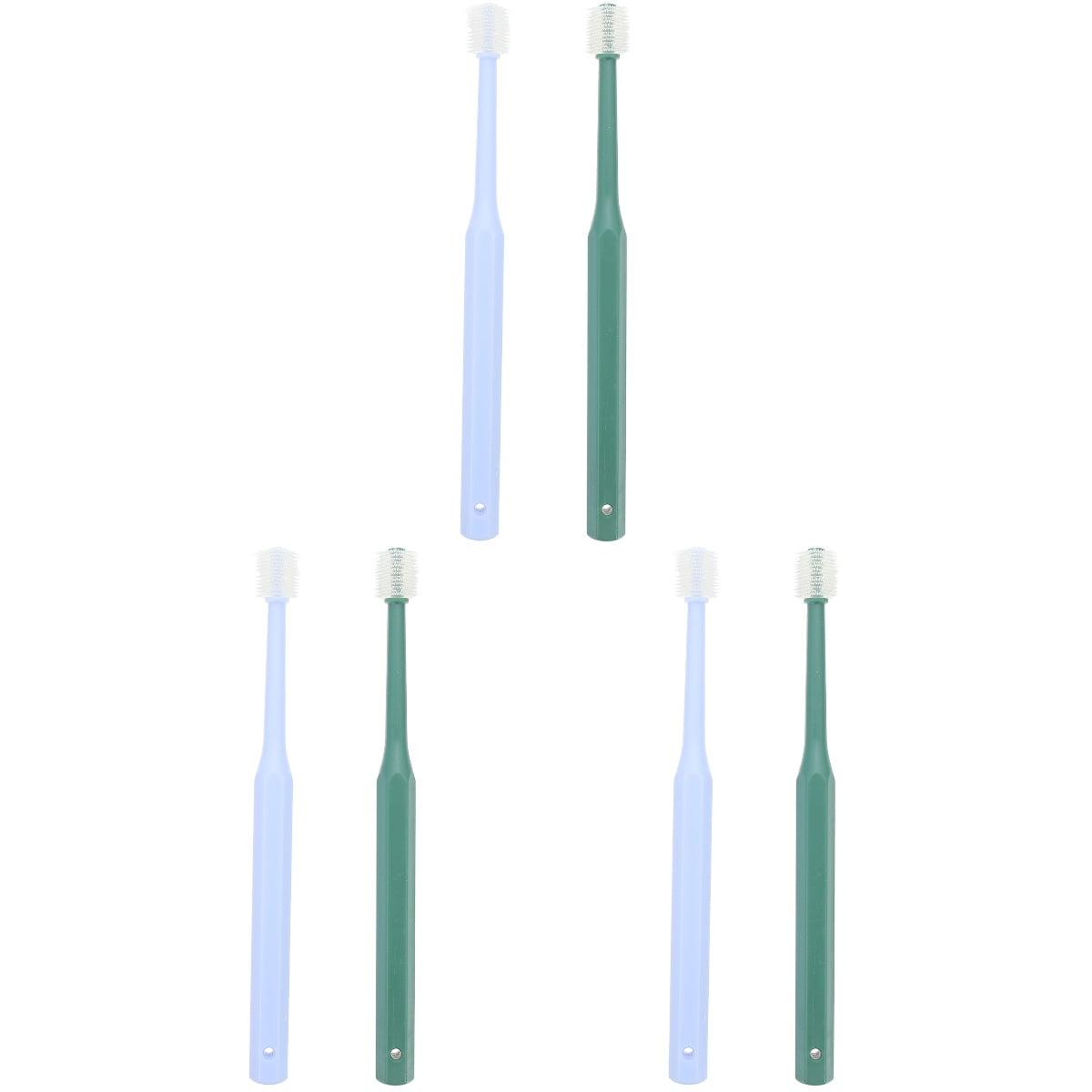 6 Pcs Pet Toothbrush Pets Dog 360 Degree Cleaning Teeth Kit Puppies Supplies Suite Brushing Work