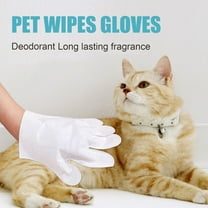 6 Pcs Pets Cleaning and Deodorizing Glove,Dogs Cats Glove for Paws and Butt,Large Puppy for Face Body,Portable Pets Bathing Gloves Suitable for Daily Care Travel