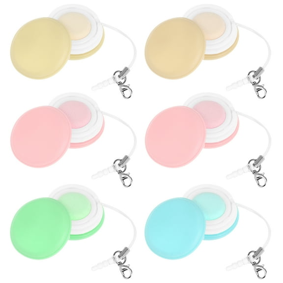 6 Pcs Phone Screen Wiper Mobile Hanging Decor Eyeglasses Wiping Cloth Heart Towels and Brush Cleaner Computer Cleaners Lenses Tool