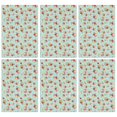 thumbnail image 1 of 6 Pcs Pioneer Flower Floral Print Pattern Funny Kitchen Towels, Microfiber Dish Towels, Kitchen Tea Towels Set 18" X 26", 1 of 6