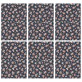 thumbnail image 1 of 6 Pcs Pioneer Flower Floral Print Pattern Funny Kitchen Towels, Microfiber Dish Towels, Kitchen Tea Towels Set 18" X 26", 1 of 6