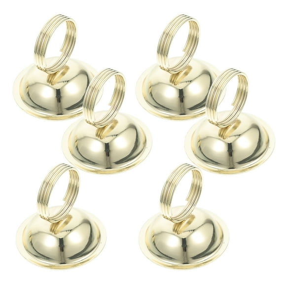 6 Pcs Placecard Holders Picture Birthday Markers Bride Golden
