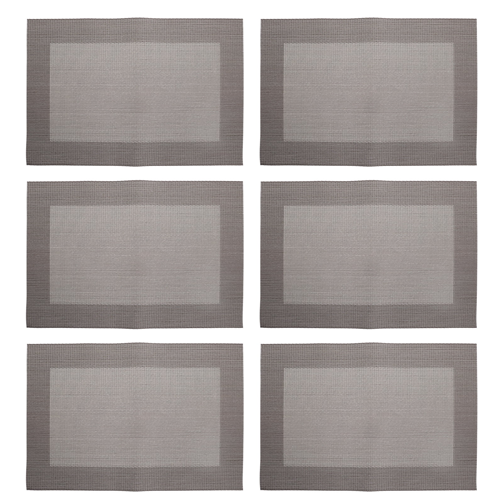 6 Pcs Placemats Remove Stain Dish Doap Dishwashing Liquid Retangular