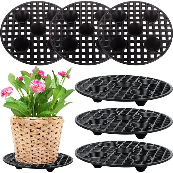 6 Pcs Plant Level Pot Elevator Heavy Duty Plant Stands 8 Inch Plant Risers for Pots Indoor Outdoor Level Pot Elevator for Prevent Rot and Damage to the Floor