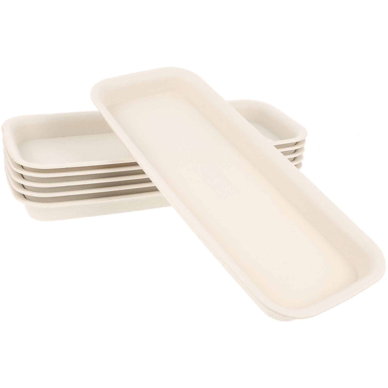 6-Pack Indoor Plant Trays for Windowsill, Water Catcher Saucers for
