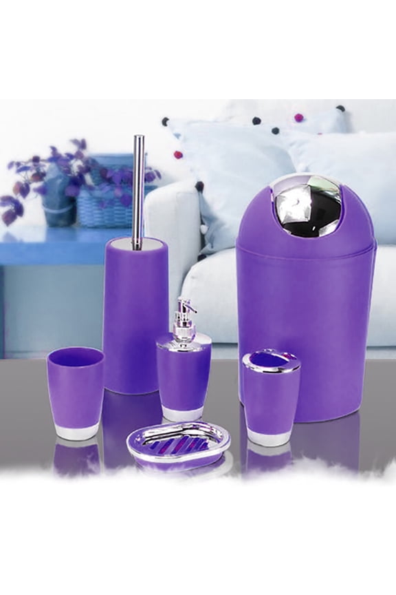 6 Pcs Plastic Bathroom Accessory Set Bath Accessories Bath Set Lotion, Usupdd 2025 6 Pcs Plastic Bathroom Accessory