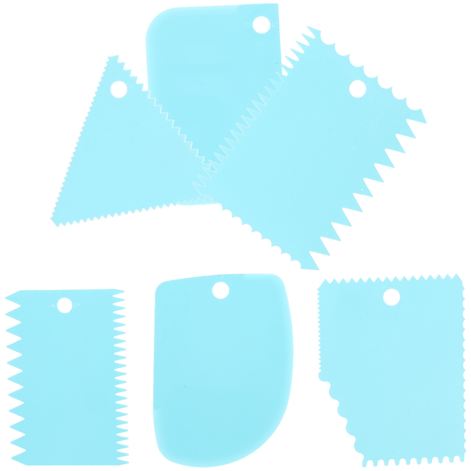 6 Pcs Plastic Clay Scrapers Set - Engraving & Carving Tools For Pottery, Sculpting