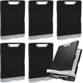 thumbnail image 1 of 6 Pcs Plastic Clipboard with Storage Colored A4 Nursing Holder Heavy Duty Waterproof Storage Clipboard Folder for Office School Nurses Teacher Essentials (Black Color), 1 of 14