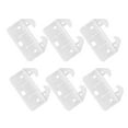 6 Pcs Plastic Crab Hook Drawer Runners Drawer Guides Center Mount