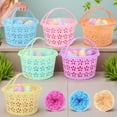 thumbnail image 1 of 6 Pcs Plastic Easter Baskets Set with 36 Easter Eggs & Grass Refill - All-in-One Easter Egg Hunt Supplies for Kids Party, 1 of 7