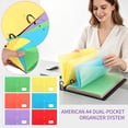 thumbnail image 1 of 6 Pcs Plastic Folder with Clear Front Pocket and 3 Prong Plastic Folders with Card Slot Pocket Folders with Prongs for School Office ,Red, 1 of 8