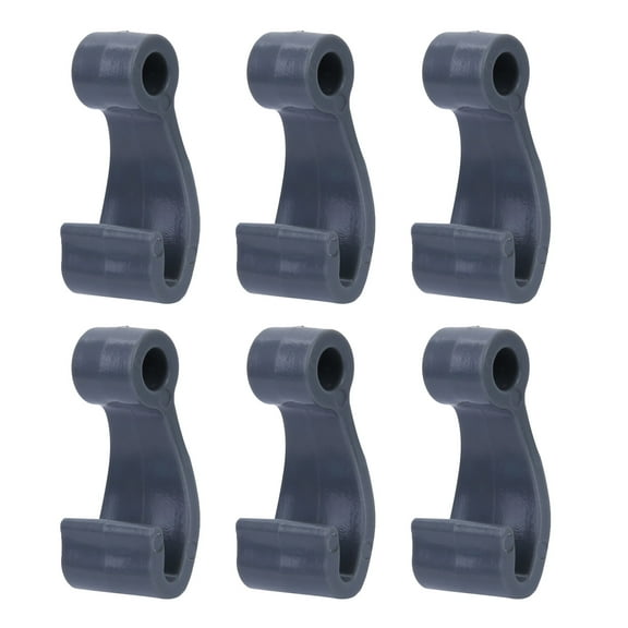 6 Pcs Plastic Snap Fasten Rope Hooks Clip J Shape Hooks for Inflatable Boat Fishing Raft Marine Boat Cover Easy to Use