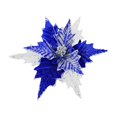 thumbnail image 1 of 6 Pcs Poinsettias Artificial Christmas Flowers Glitter Christmas Flowers For Christmas Tree Decorations, 1 of 9