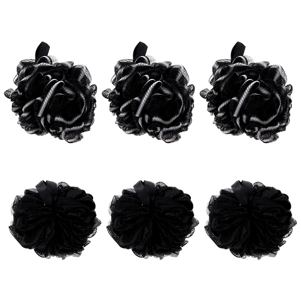 6 Pcs Powder Puff Bath Exfoliating Baby Bath Flowers Practical Shower