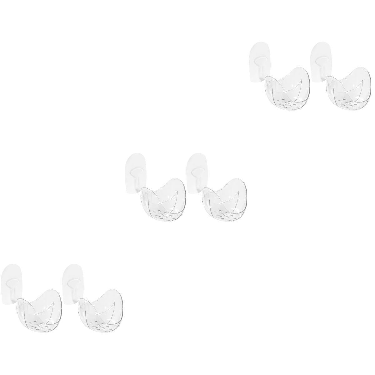 6 Pcs Powder Puff Blending Sponge Holder Beauty Egg Storage Rack Makeup Stand Mix White The Pet