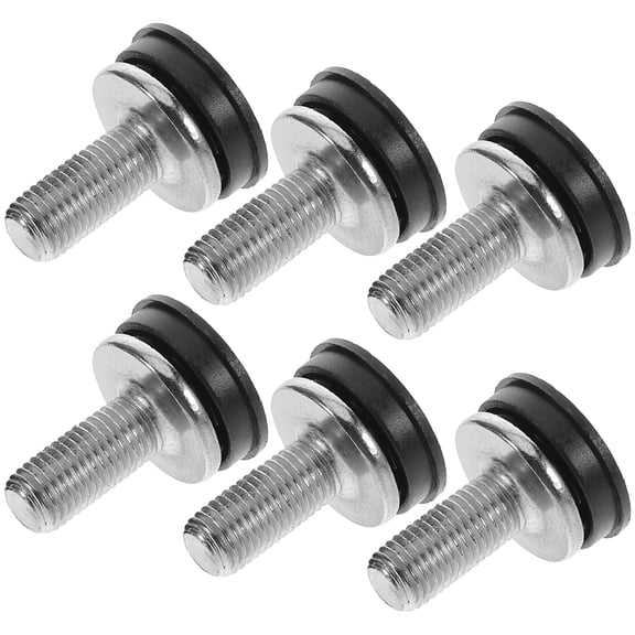 6 Pcs Power Supply Hexagon Socket Head Screw 2.20X2.10X2.10CM Black