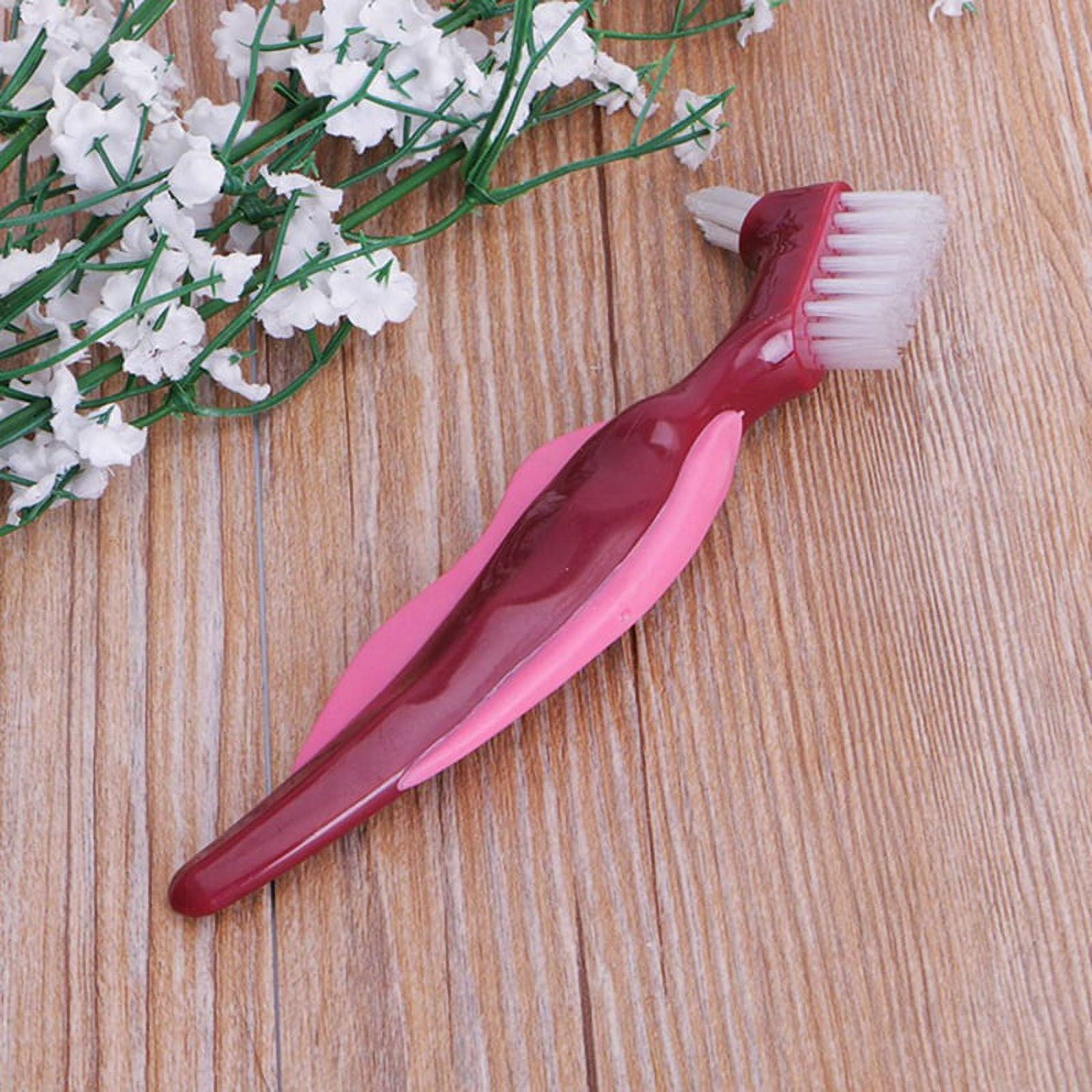 6 Pcs Premium Hard Denture Brush Toothbrush, Cleaning Brush, Multi