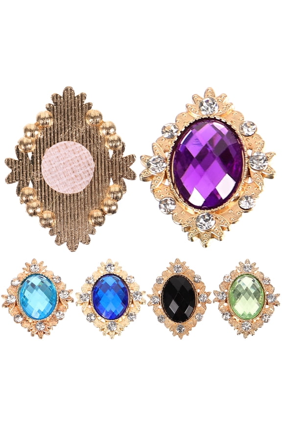 6 Pcs Pride Shoelaces Gem Buckle Decorations for Fashion