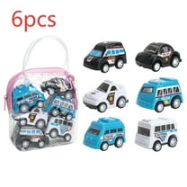 6 Pcs Pull Back City Cars and Trucks Toy Vehicles Set, Friction Powered Cars Toys for Toddlers, Kids Stocking Stuffers, Treasure Box Gifts for Classroom, Christmas Birthday Gifts for Boys Girls