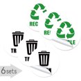 thumbnail image 1 of 6 Pcs Recycle Stickers, Trash Stickers for Trash Can Sign Garbage Recycling Sticker Vinyl Perfect for Kitchen Necessity Home Essentials,Home, Work,Commercial Event,Apartment,Hotel, 1 of 9