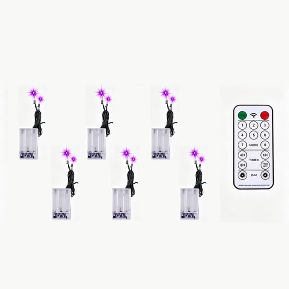 6 Pcs Remote Control Mini LED Light Box Kit, Battery Powered Independent Light Modules With Wireless Timer Controller for DIY Holiday Decor