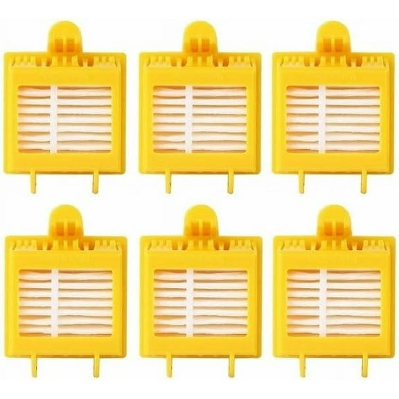6 Pcs Replacement HEPA Filter for iRobot Roomba 700 Series 760 761 765 770 772e 772 774 775 780 782e 782 785 786 790 Vacuum Cleaner