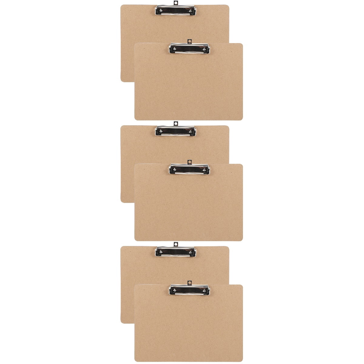 6 Pcs  Restaurant Clipboards Portable Writing Clipboard Office Thickened Paper Document Storage Clip
